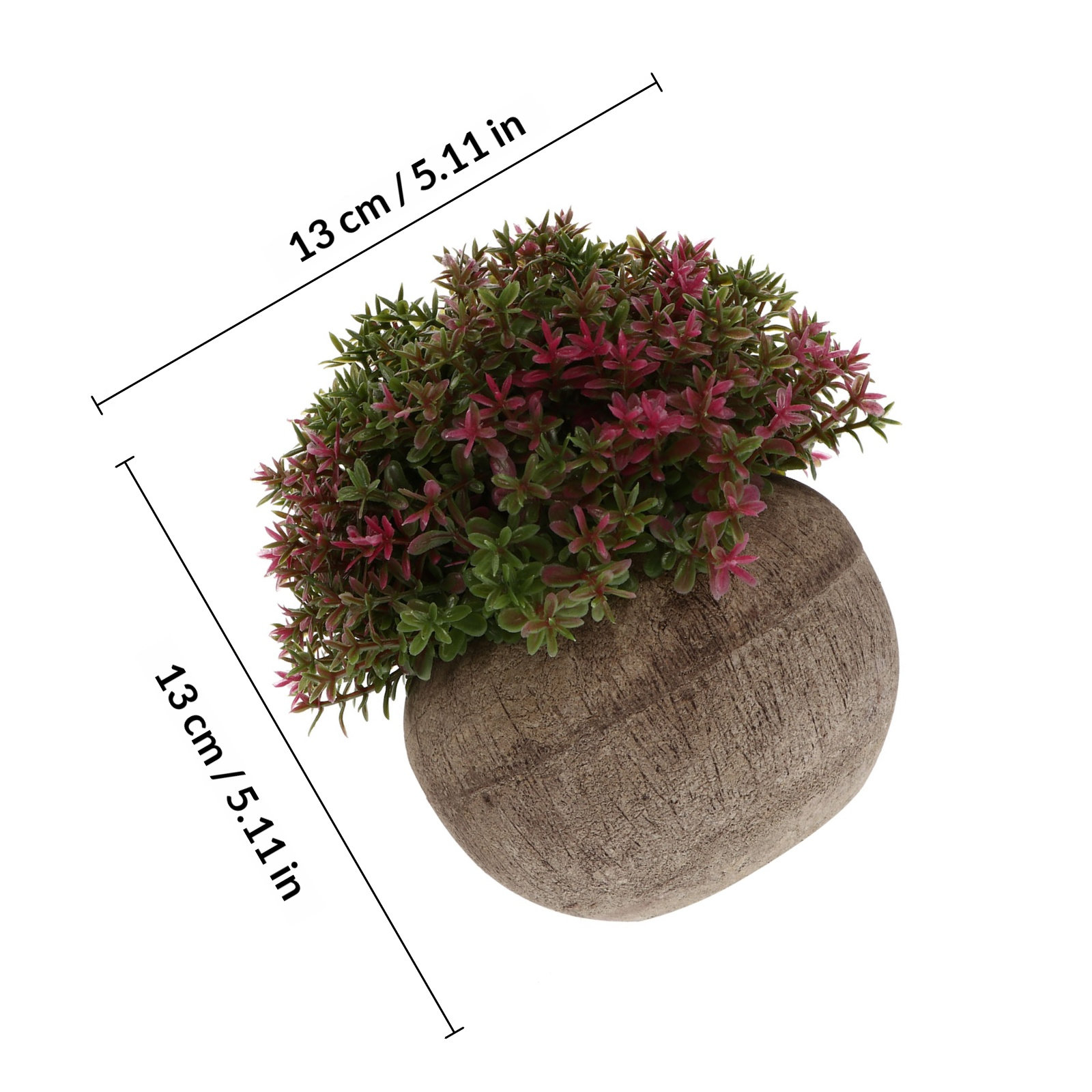 ミニプラスチック盆栽シミュレーション植物人工鉢植えグリーンデ - Bonsai Garden And Cafe のレビューと価格